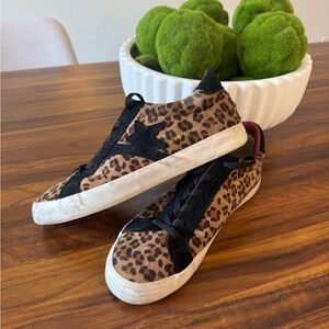 Vintage Havana Brown and Black Fashion Sneakers